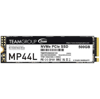 Price watch: ➖Team Group MP44L | 500 GB | M.2 2280 | PCIe 4.0 | 5,000 MB/s read | 3,700 MB/s write | $33.99 at Amazon Price watch: ➖Team Group MP44L | 500 GB | M.2 2280 | PCIe 4.0 | 5,000 MB/s read | 3,700 MB/s write | $33.99 at Amazon