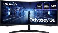 Price watch: Samsung Odyssey G5 | 34-inch | 3440 x 1440 | 165 Hz | VA | Curved | $549.99$392 at Amazon (save $157.99) Price watch: Samsung Odyssey G5 | 34-inch | 3440 x 1440 | 165 Hz | VA | Curved | $549.99$392 at Amazon (save $157.99)